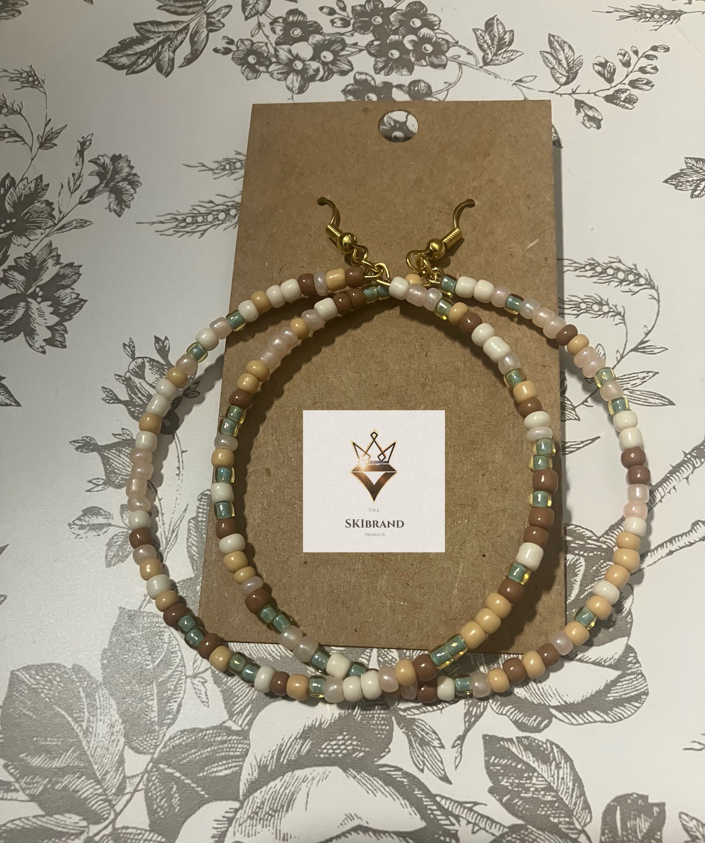 Sand & Waves Dangle Hoop Earring