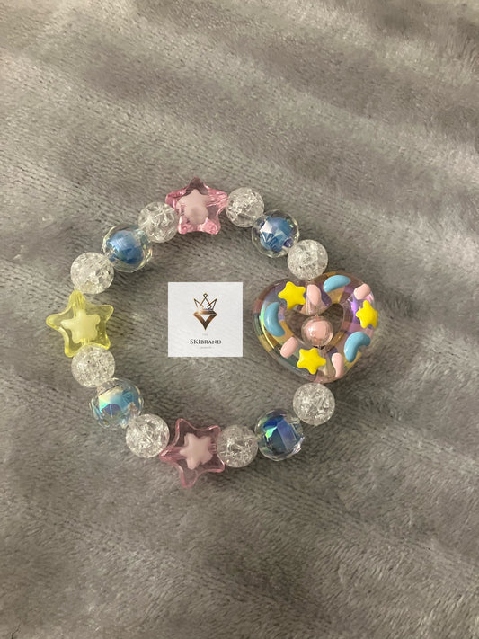 Starry Heart Sweet Doughnut Bracelet