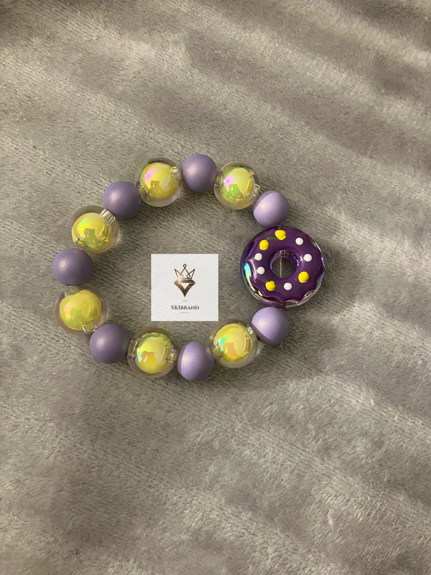 Purple Frosting Doughnut Bracelt